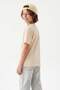 Green-Stone-Khaki 3-Pack Boys' 100% Cotton Basic Short Sleeve Knitted T-Shirt Tkdss25Ts00021 - 5