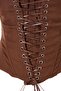 Kahverengi Bağcıklı Fitted Straplez Korse Büstiyer TPRSS26BS00035 - 7