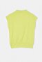 Lime Plain Regular Fit Stand Collar Sleeveless Viscose Ribbed Knitted Blouse Twoaw27Bz00107 - 7