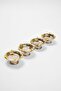 4'lü Gold Kenar Detaylı Lokumluk (çap:6cm yükseklik:3,5 cm)TPHAW27TBK00004 - 3