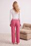 Pink-Navy Blue 2-Piece Cotton Blend Soft Touch Lycra Gingham Knitted Pajama Bottom Thmaw27Pj00002 - 7