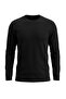 Black Regular/Comfortable Fit Waffle Textured Knitted Sweatshirt Tmnaw27Sw00011 - 6