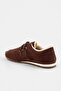 Kahverengi Süet Cırt Bantlı Kadın Sneaker TAKAW27SN00001 - 5