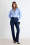 Koyu Mavi Az Esnek Normal Bel Wide Leg Jeans TWOAW27JE00164 - 2