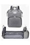 3-in-1 diaper backpack with foldable crib, waterproof design, large storage, stroller straps - 8