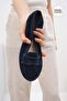 Capri Genuine Suede Navy Blue Color Women's Loafer Shoes - 3