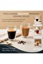 2PCS Double Wall Espresso Glass Cups 100ml, Clear Arabic Coffee Cups W/Handle for Hot Drinks, DH407 - 7