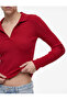 Camisole Long Sleeve Slim Fit Polo Collar T-Shirt - 5