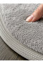 Premium Plush Jute Edge Detailed Non-Slip Base 2-Piece Bath Mat Set 90X60 & 50X70 - 4