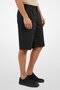 Men Solid Belt Loops Four Pocket Shorts, Black - 2