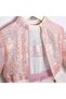 Girl's 3-Piece Set with Sequin Jacket and Tutu Skirt, Ages 2-5, Pink - 3