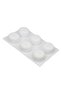Cake Pastry Baking Chocolate Candy Sweet Sphere Oblate Wavy Silicone Mold 6 Pieces GT098 - 4