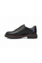 Men's Black Inside and Outside Genuine Leather Casual Shoes Lightweight Orthopedic Sole 304 - 2