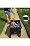 Collapsible Folding Outdoor Utility Wagon 77x59x20cm, Heavy Duty for Beach Camping - 5