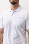 Men's White Polo Collar T-Shirt Cotton Cool-Fitting Regular Fit 2061 - 2