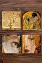 Natural Stone Coasters Gustav Klimt Works Printed Set of 4 - Stone Coasters - 5