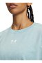 6011065-425 Ua Rival Boxy Tee Wash Blue Bicycle Regular Plain Women's T-Shirt - 3