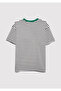 Game on Printed Ecru T-Shirt. Loose Fit / Comfortable Loose Cut 6610473-85308 - 3
