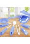 9-Piece Kids Dental Pretend Play Set, Tooth Brushing Teaching Game for Toddlers - 6