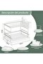 Dish Drying Rack, 2 Tier Dish Racks for Kitchen Counter, with Drainboard & Utensil Holders - 3