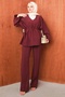 Women's Comfortable Pants Set with Drawstring Waist