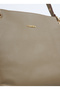 Khaki Women's Leather Shoulder Bag Carbyn04 Flt - 5