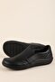 Genuine Leather Anatomical Sole Comfortable Daily Shoes Usl.2201 Black - 3