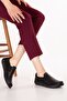 Genuine Leather Anatomical Sole Comfortable Daily Shoes Usl.2201 Black - 4