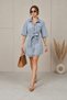 Kn Belted Jeans Single Pocket Denim Dress - 3