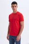 Men'S/Unisex Slim Fit Red Slim Fit Lycra Body-Fitting Soft Textured Crew Neck T-Shirt - 2