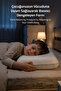 Visco Cairfull Anti-Suffocation Visco Orthopedic Children's Pillow, 66X33X6Cm, White - 3