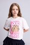 100% Cotton Relax Fit Crew Neck Printed Short Sleeve T-Shirt Girls H3632A826Hs