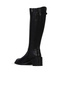 Black Leather Women's Heeled Boots 33Wc80010 - 4