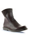 Brown Leather Women's Flat Boots 01Wm5400 - 2