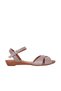 Silver Leather Women's Sandals 01Wn3808
