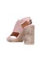 Shoes Dusty Rose Leather Women's Heeled Sandals 01Wn6403 - 4