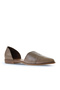 Silver leather women's flat ballet 01wn0101 - 2
