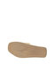 Yellow Light Leather Women's Flat Slippers 01wq9103 - 5