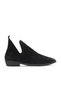 Black Nubuck Women's Flat Boots 01Wd3605