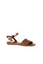 Tan Shiny Leather Women's Sandals 01Wu7449 - 3