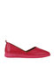 Fuchsia Leather Women's Flat Ballerinas 01Wy1507 - 2