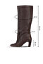 Hazelnut Leather Women's Heeled Boots 39Wc2958 - 3