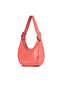 Red sct leather women's shoulder bag - 3