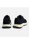 Men's Navy Blue Lace-Up Suede Sports Shoes - 8