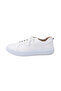 Women's White Leather Sneakers - 3