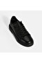 Men's Black Lace-Up Leather Casual Shoes - 5