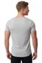 Men's Gray Wide Collar Lycra T-Shirt 1801199 - 5