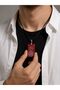 Prayer Handmade Red Agate Stone Pendant Spiritual Healing and Balance Jewelry - 4