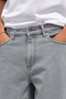 Baggy Fit Jean Leon High Waist Loose Cut Light Gray Men's Jeans C352 - 3