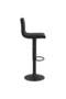 Scaune de bar, 2 buc., negru, catifea - 5
